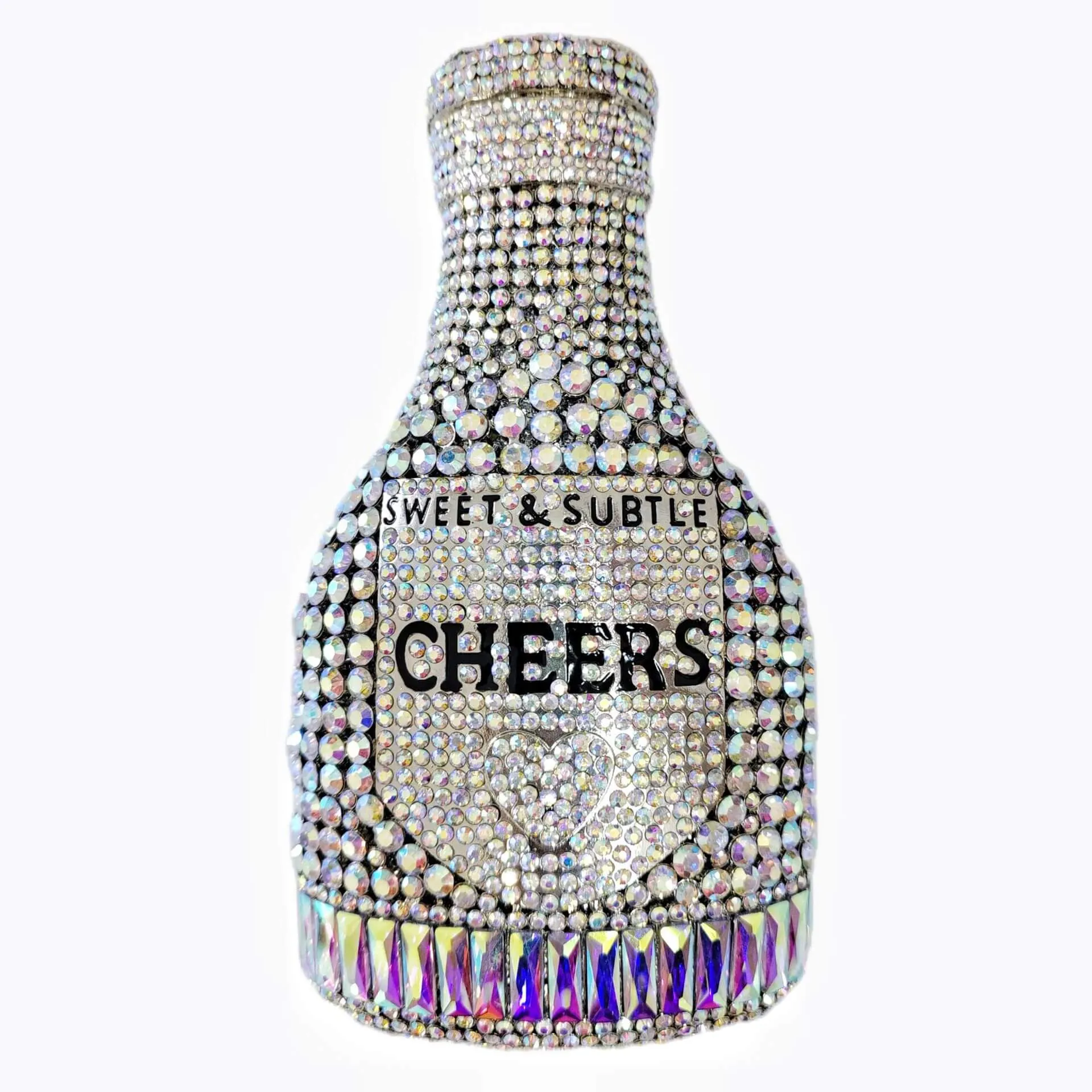 Crystal Champagne Bottle Clutch