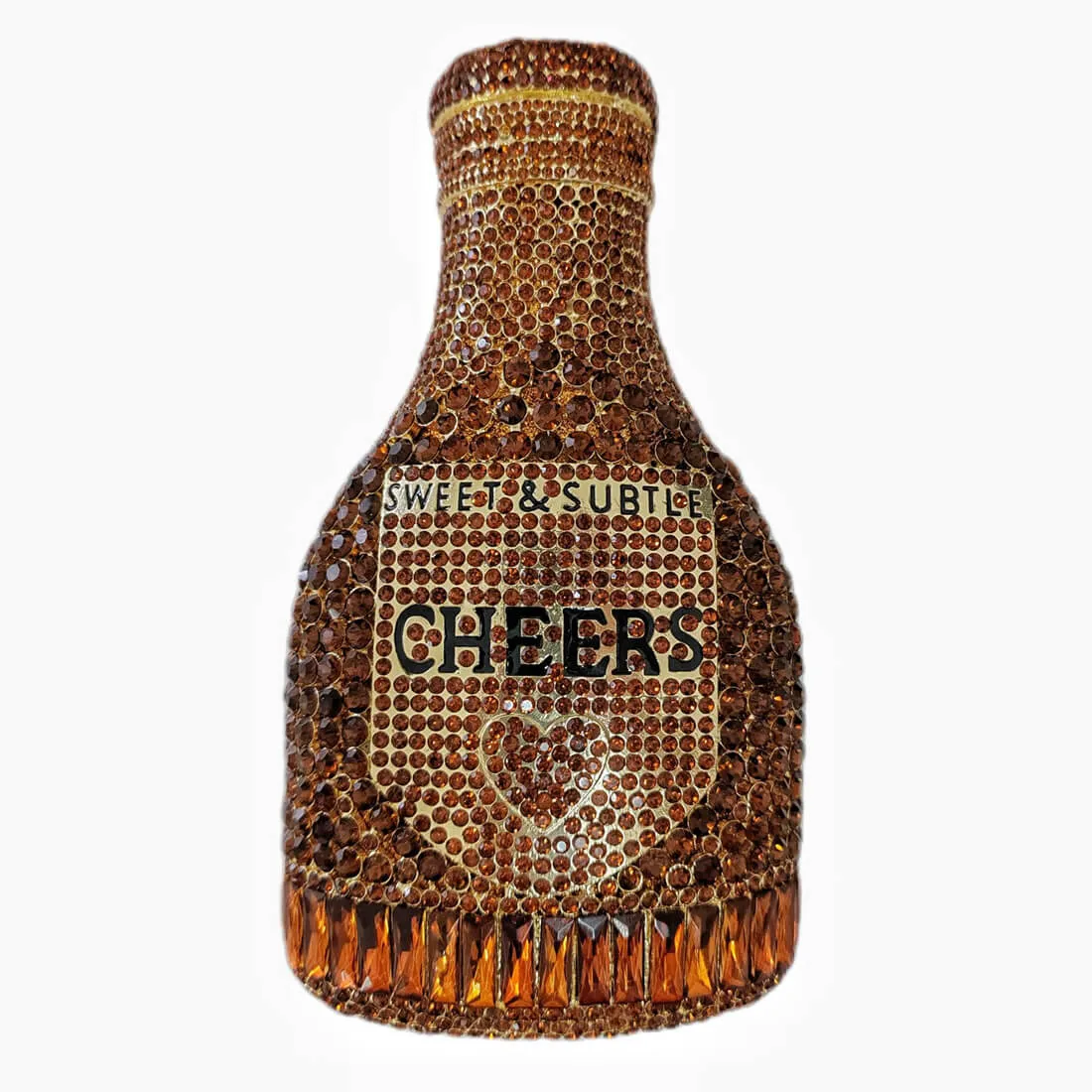 Crystal Champagne Bottle Clutch