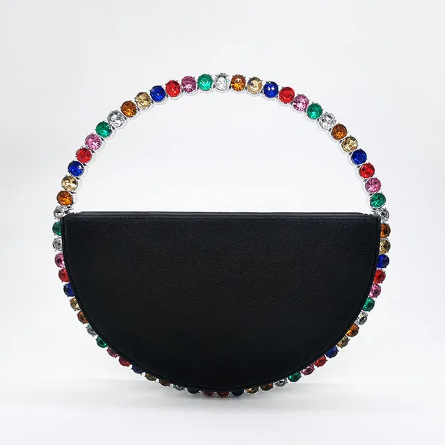 Crystal Circular Evening Clutch
