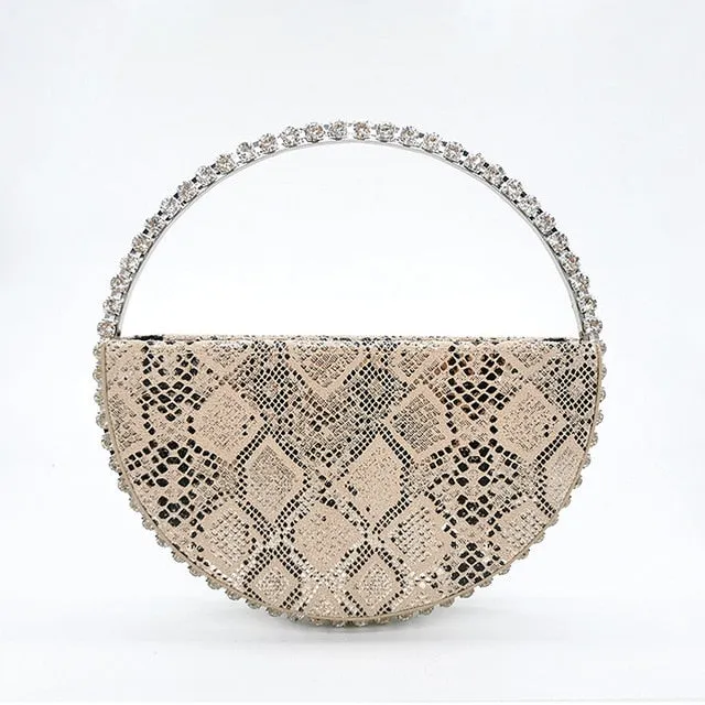 Crystal Circular Evening Clutch