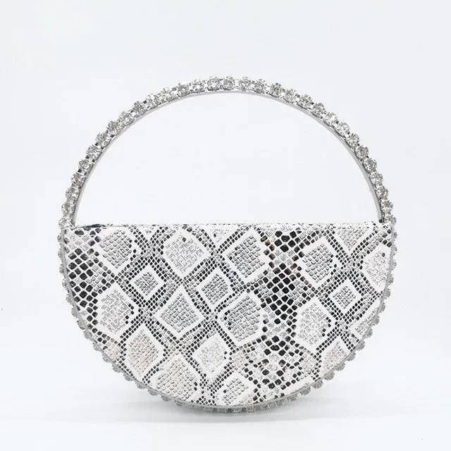 Crystal Circular Evening Clutch