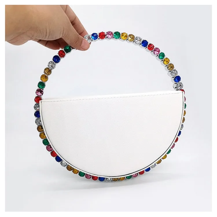Crystal Circular Evening Clutch