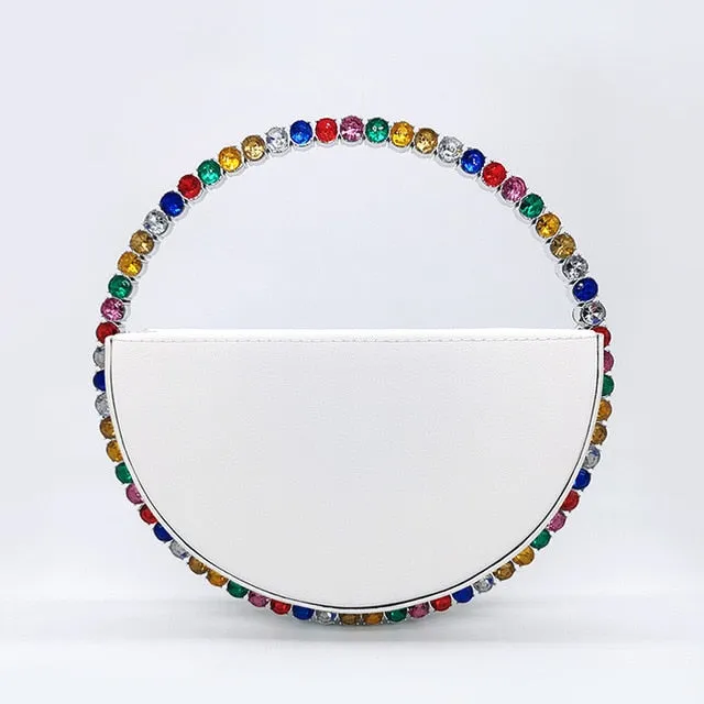 Crystal Circular Evening Clutch
