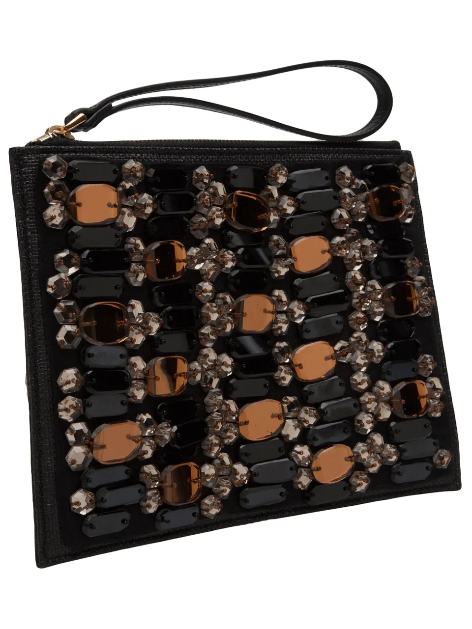 Crystal Embroided Wristlet
