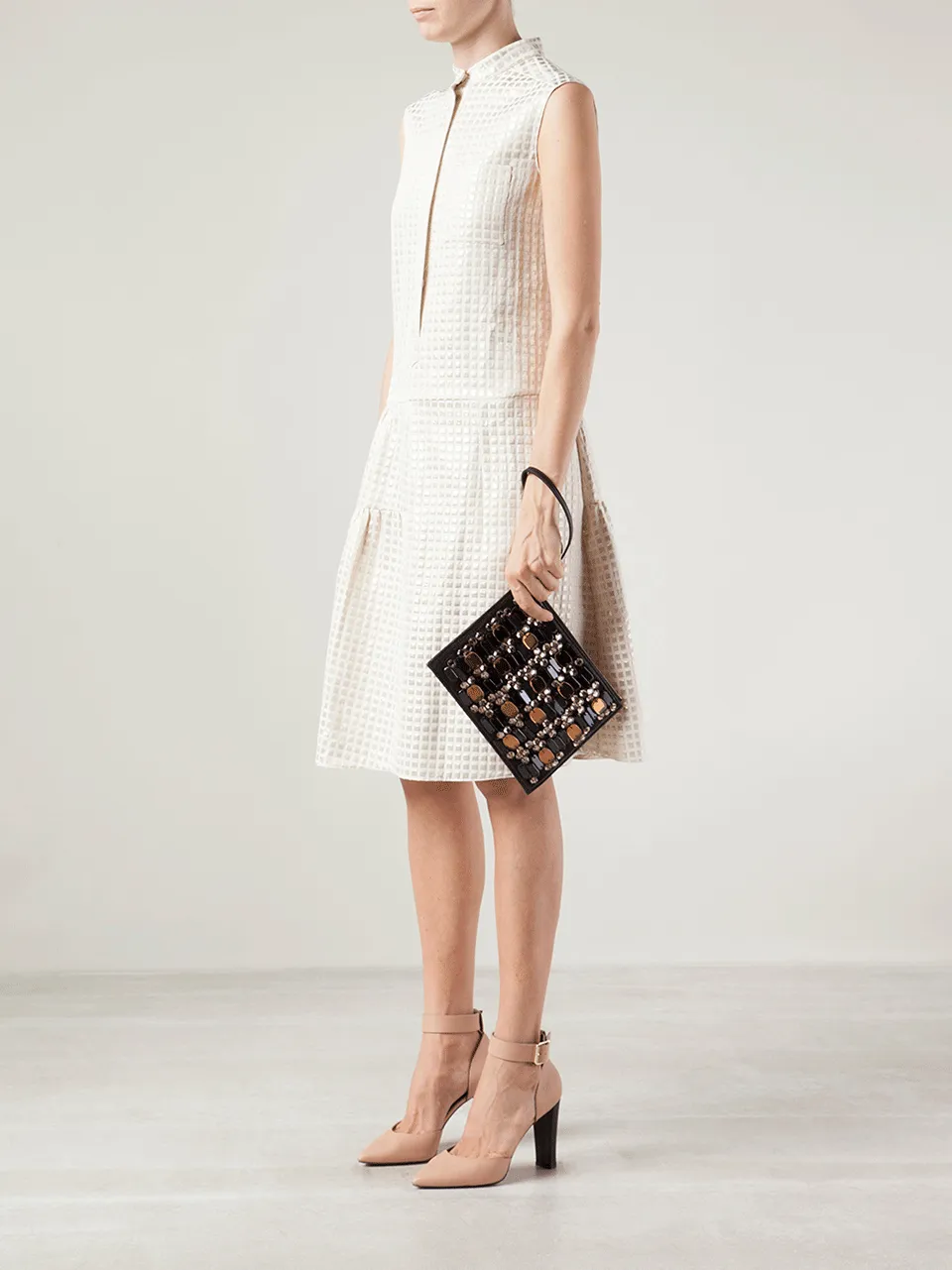 Crystal Embroided Wristlet