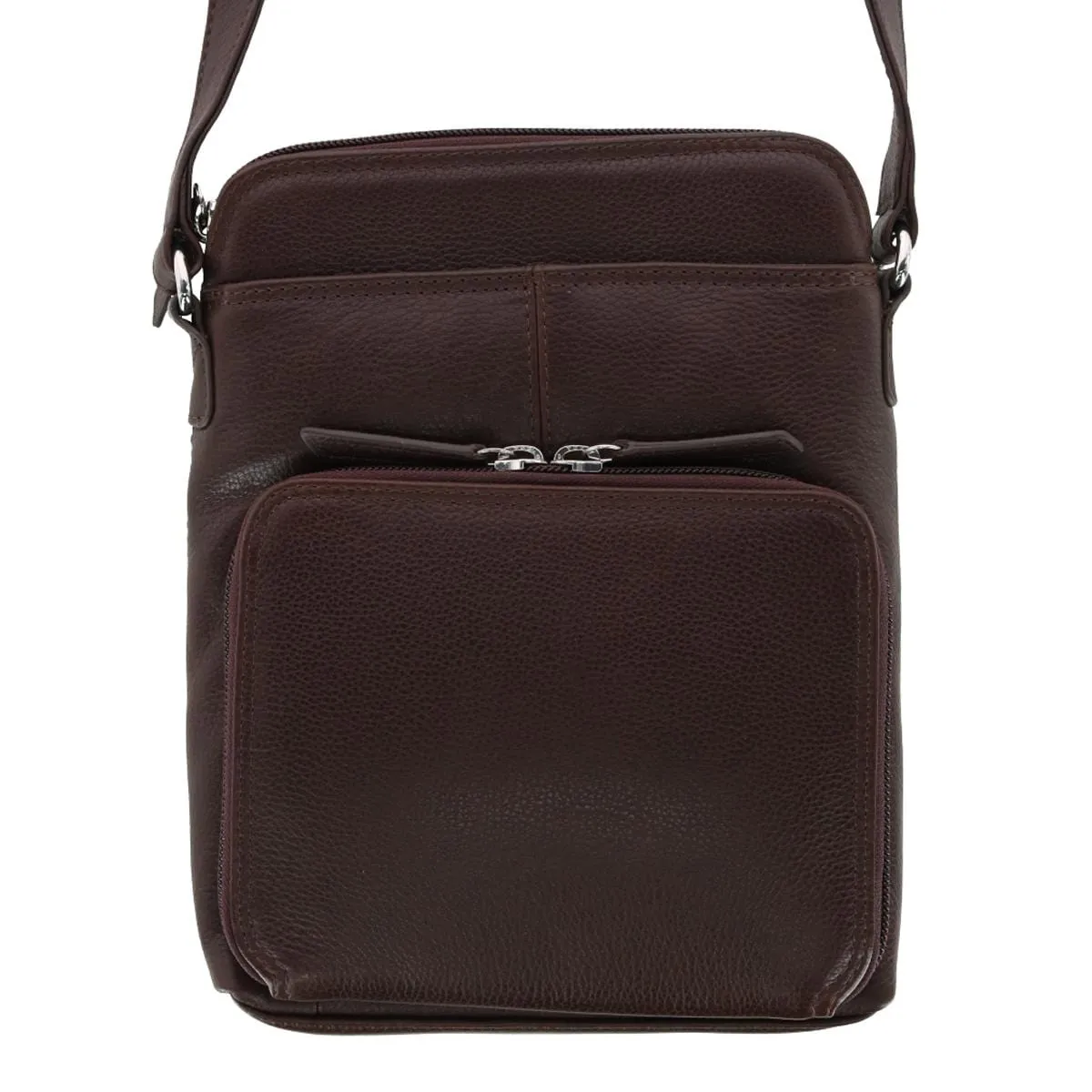 CTM® Women's Leather Small Crossbody Oganizer