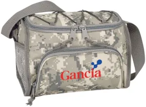 Custom Digital Camo 6 Pack Poly Cooler With Zippered Closure