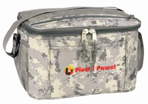 Custom Digital Camo Deluxe 12 Pack Poly Cooler Top Zippered Mesh Pocket