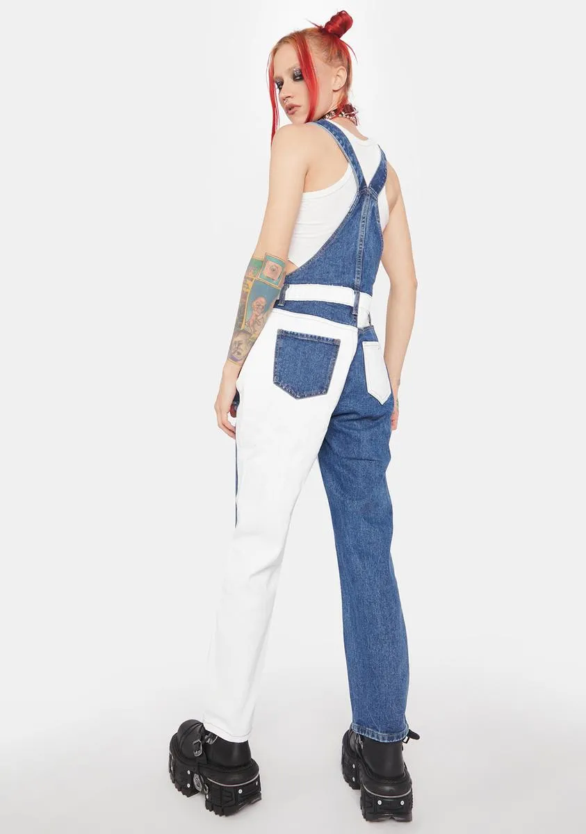 Darling Day Patchwork Overalls