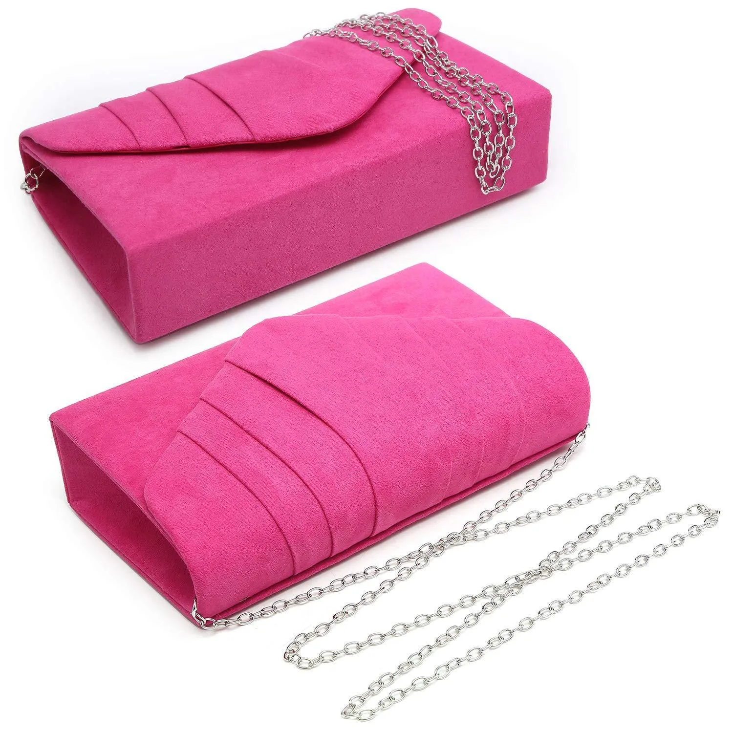 Dasein Women's Evening Bag Pleated Envelope Clutch l Dasein