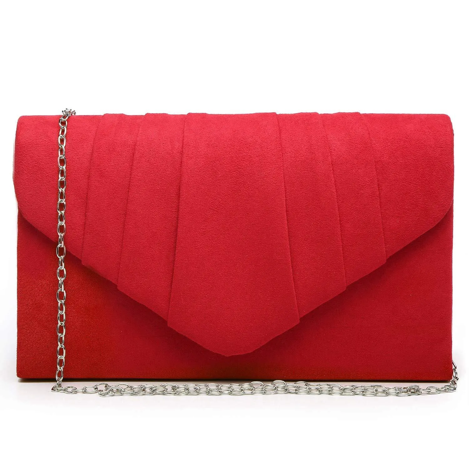 Dasein Women's Evening Bag Pleated Envelope Clutch l Dasein