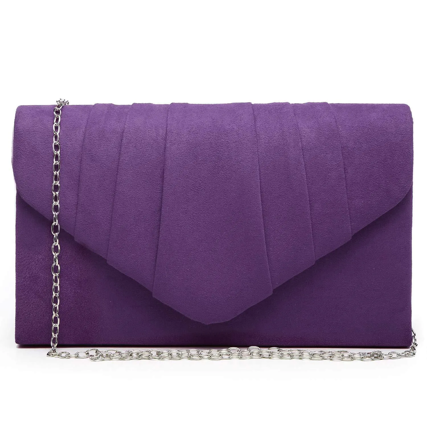 Dasein Women's Evening Bag Pleated Envelope Clutch l Dasein
