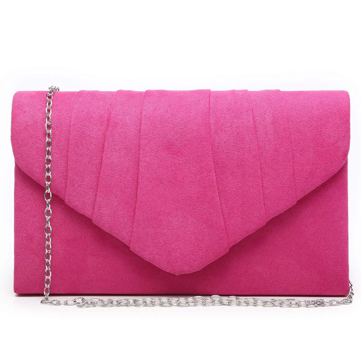 Dasein Women's Evening Bag Pleated Envelope Clutch l Dasein