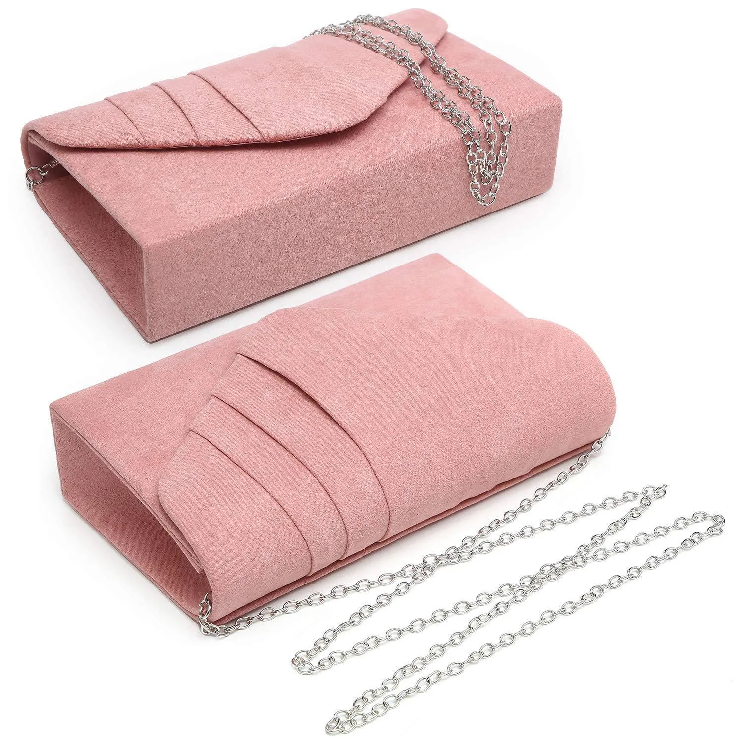 Dasein Women's Evening Bag Pleated Envelope Clutch l Dasein