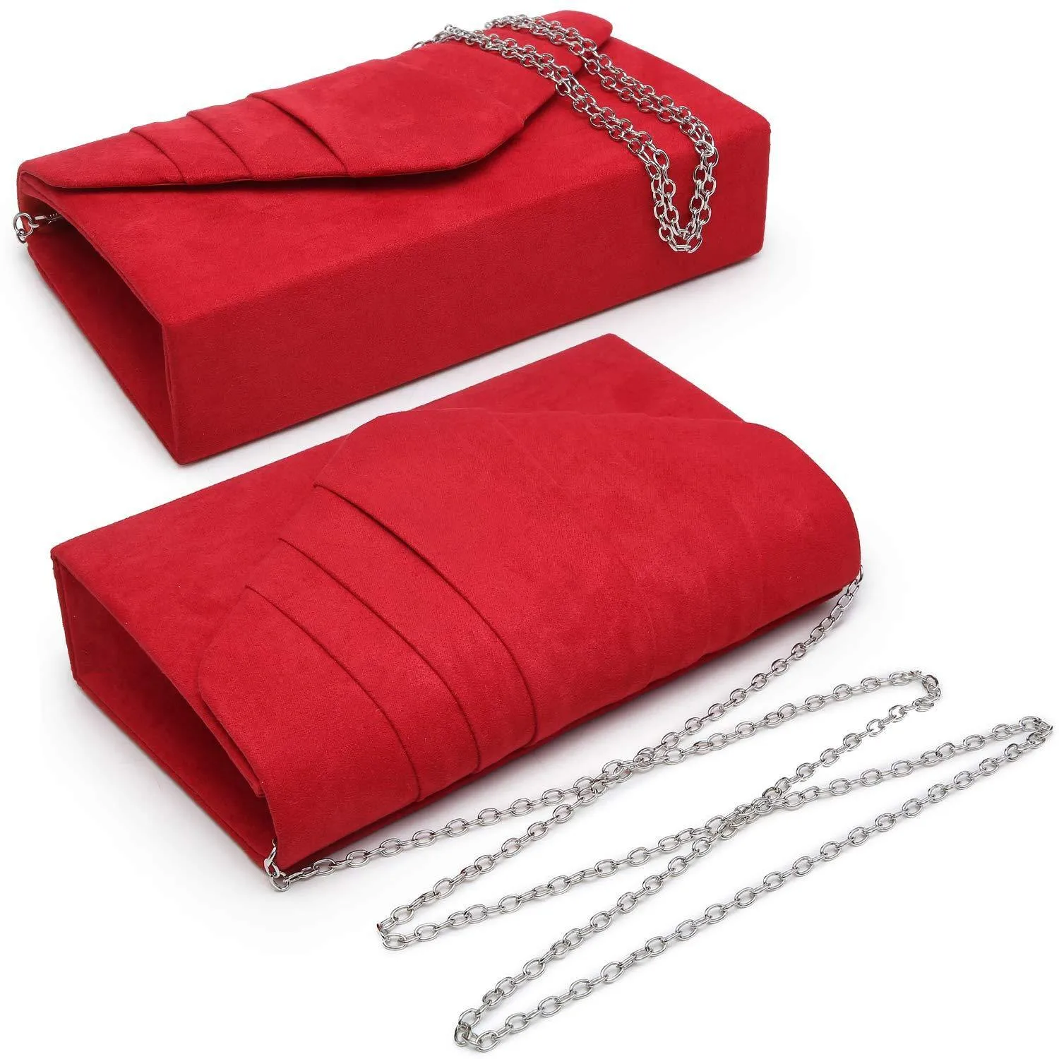 Dasein Women's Evening Bag Pleated Envelope Clutch l Dasein