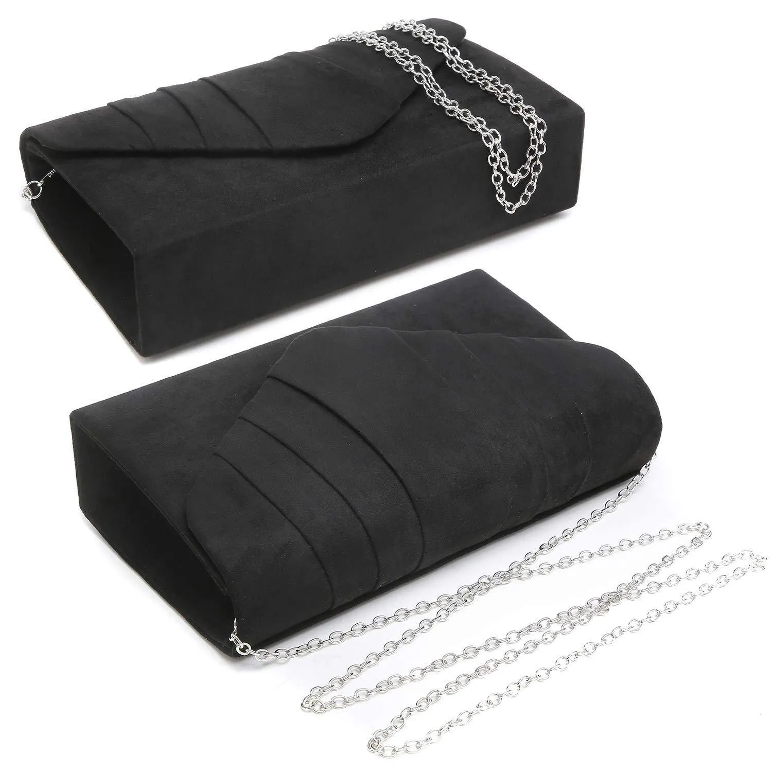 Dasein Women's Evening Bag Pleated Envelope Clutch l Dasein
