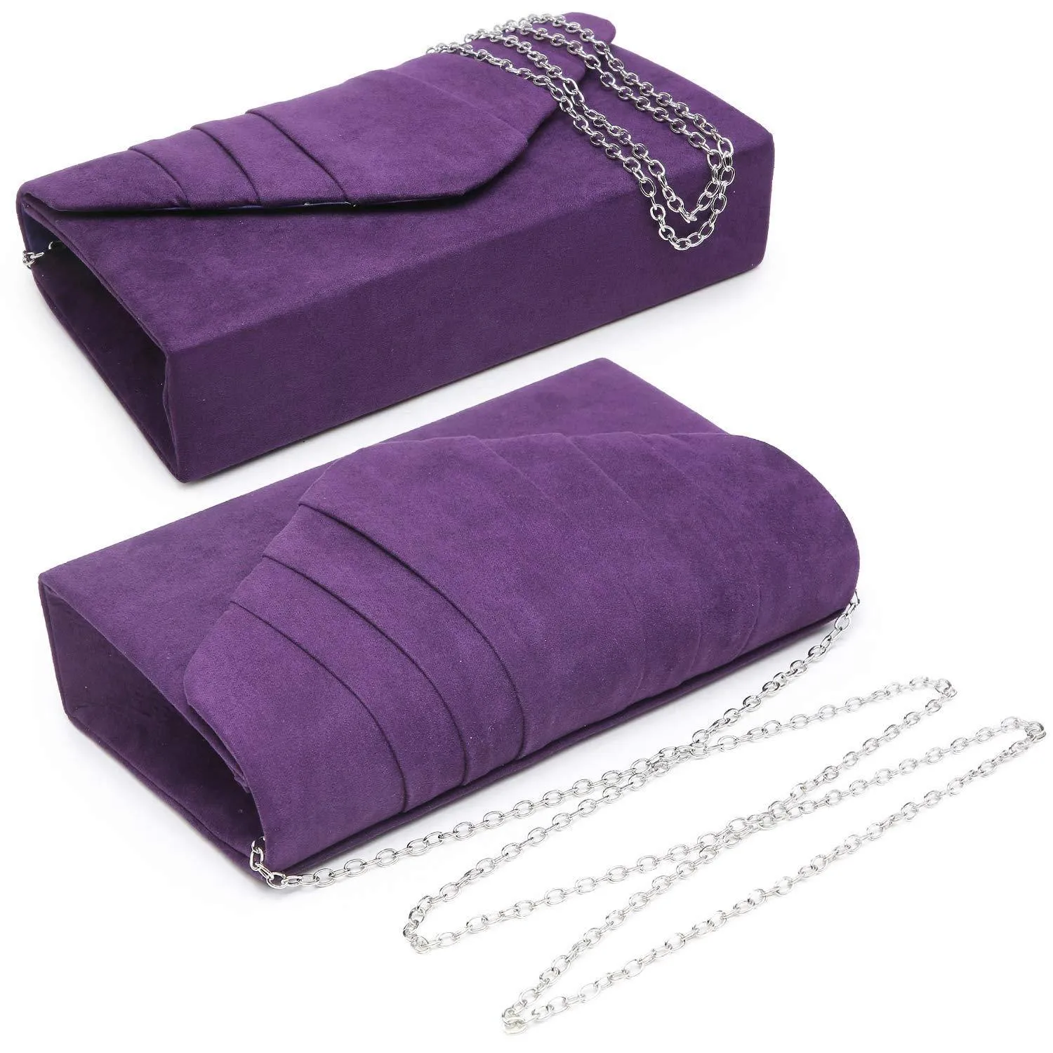Dasein Women's Evening Bag Pleated Envelope Clutch l Dasein