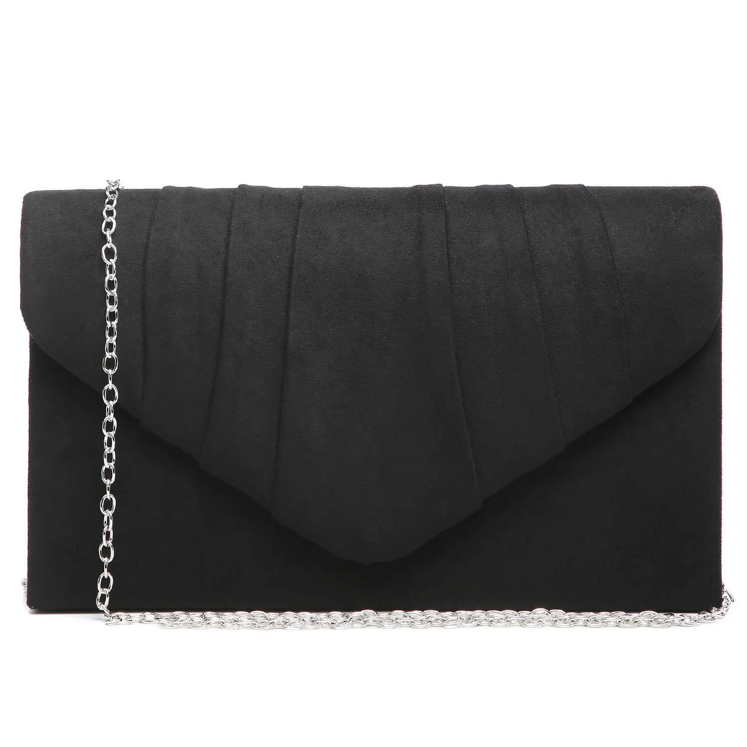 Dasein Women's Evening Bag Pleated Envelope Clutch l Dasein