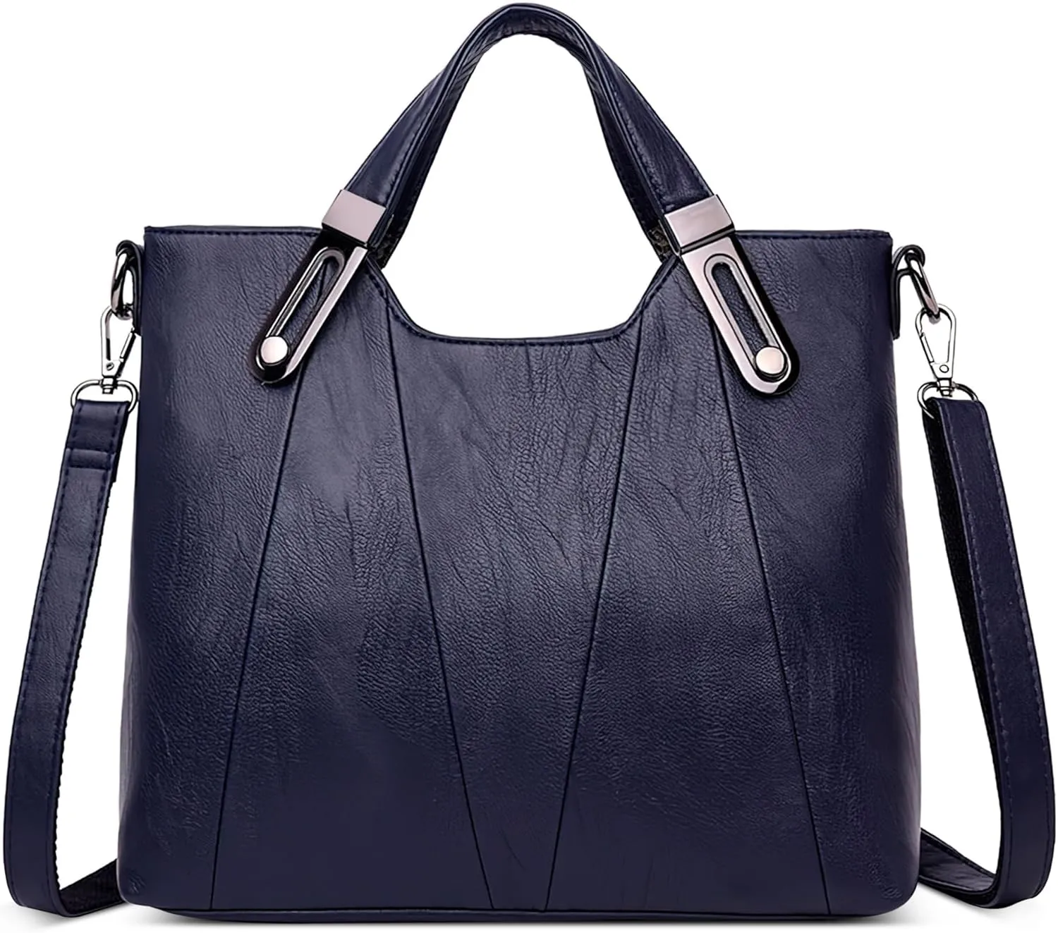 DEEVORCA Handbags for Women Elegant Woman Shoulder Bag Splice Design Shoulder Bags Retro Shoulder Bags for Women Ladies Hobo Bags Ladies Shopping Casual Shoulder Bags PU Leather