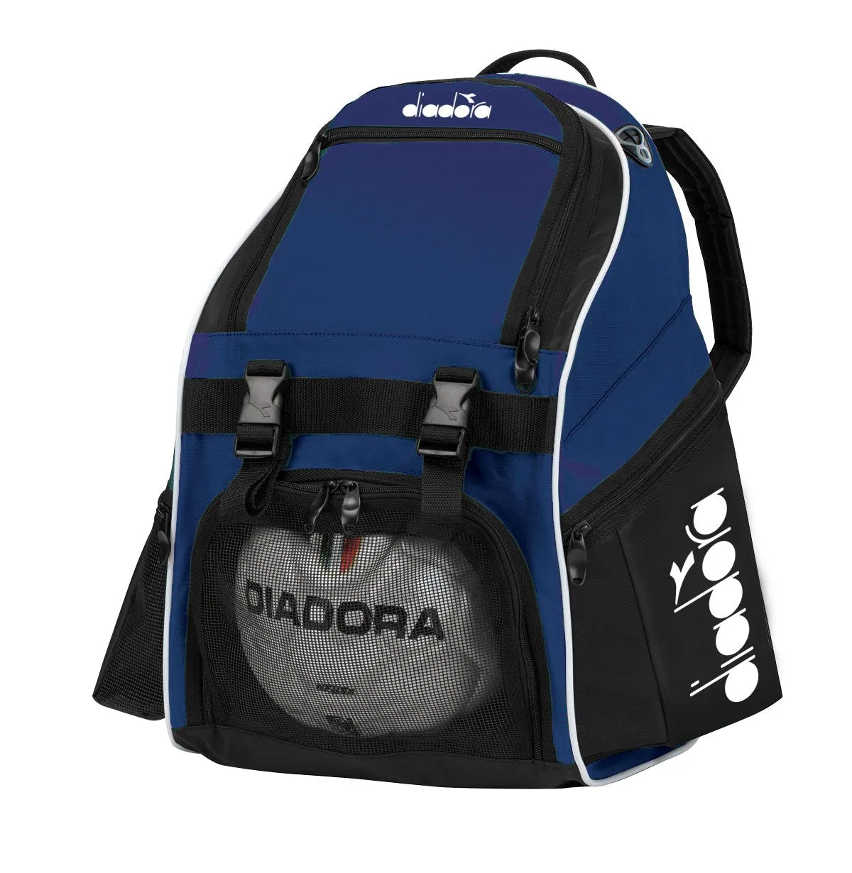 Diadora Squadra II Soccer Backpack, Navy/Black