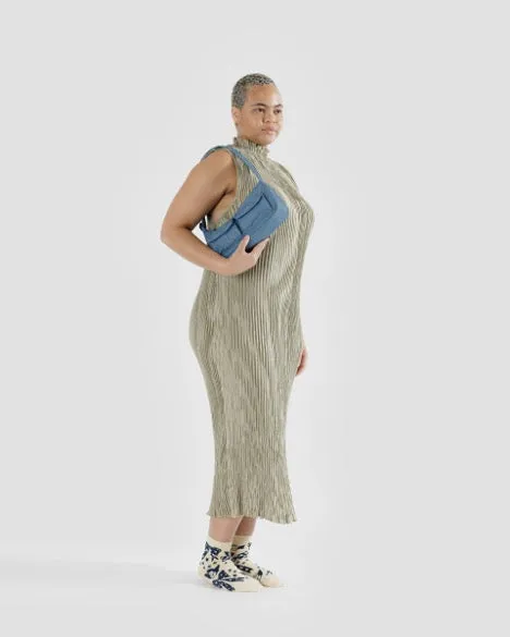 Digital Denim Cargo Shoulder Bag