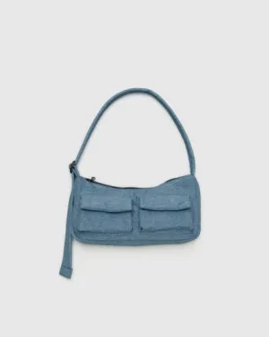 Digital Denim Cargo Shoulder Bag