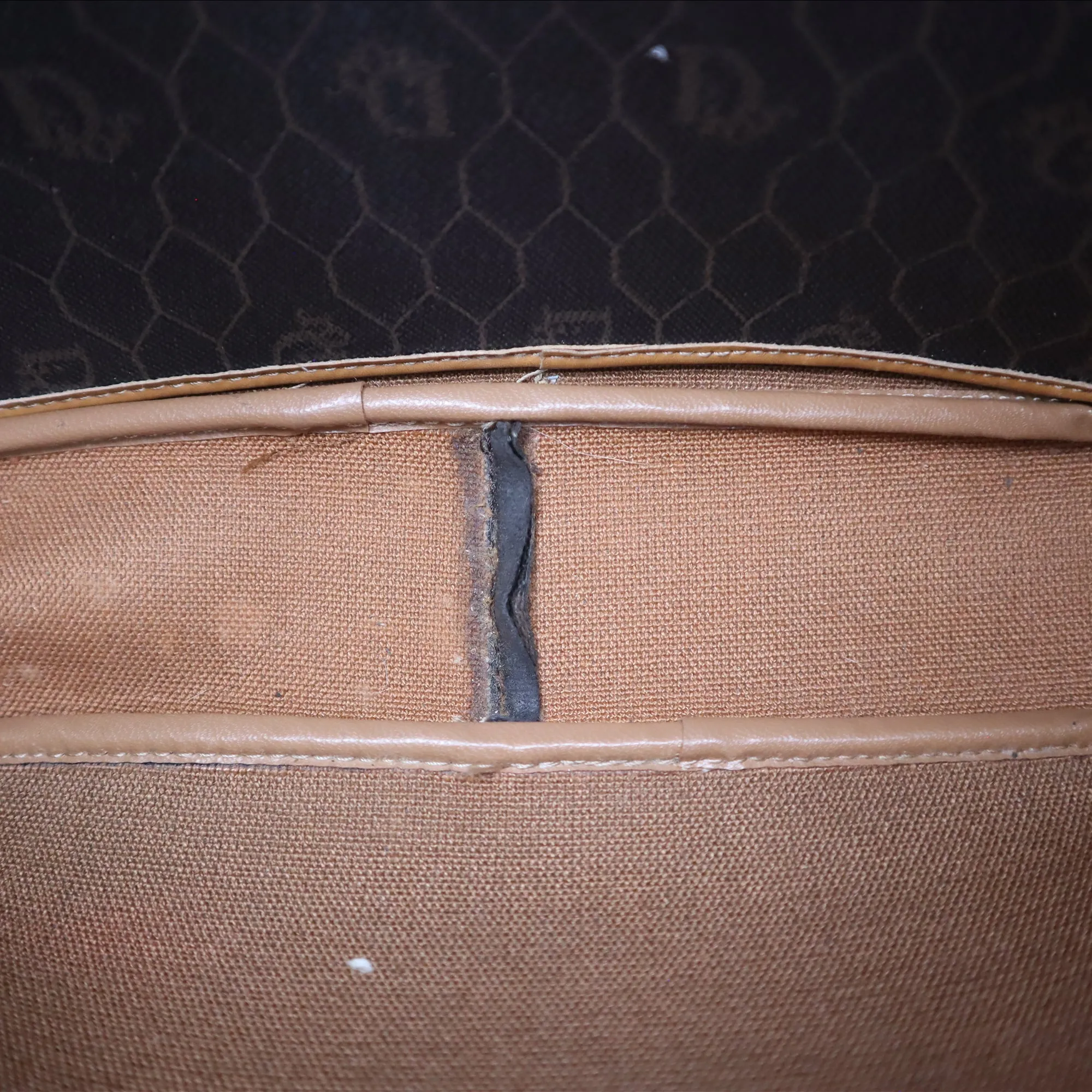 Dior Honeycomb Canvas Crossbody Bag