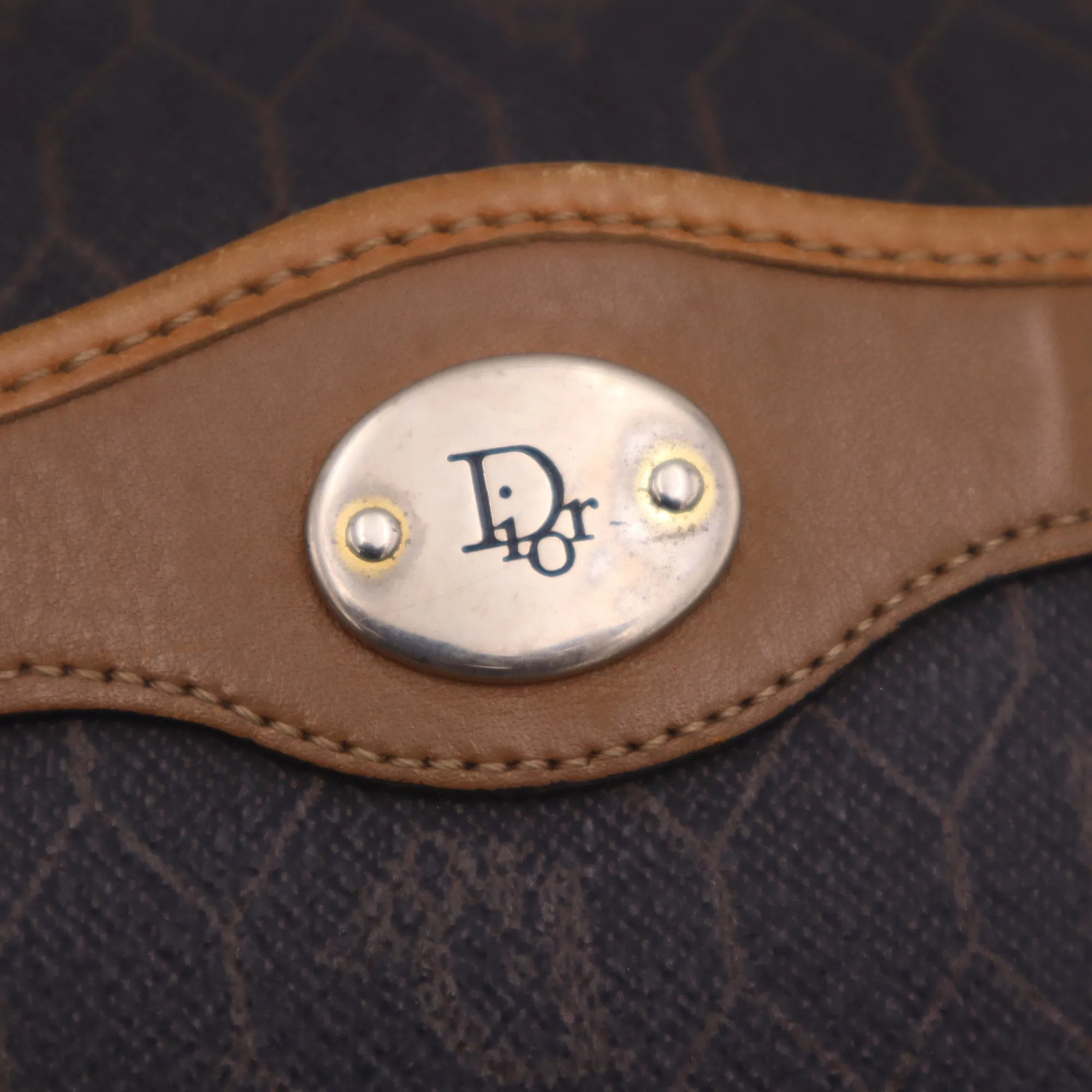 Dior Honeycomb Canvas Crossbody Bag