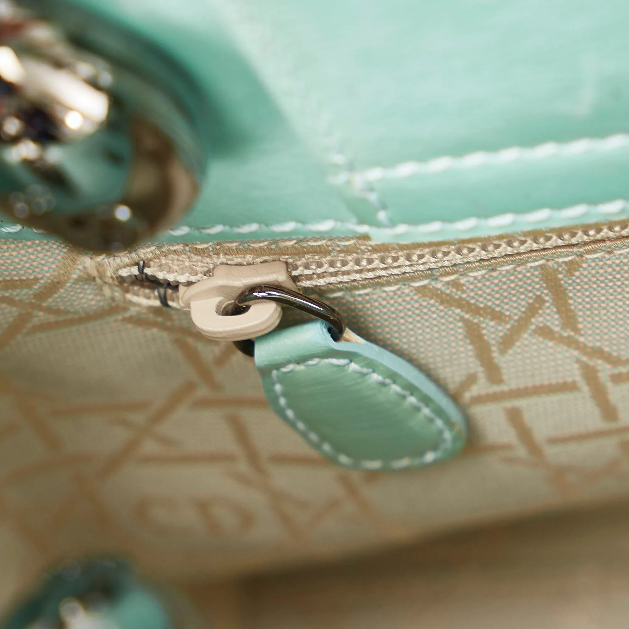 Dior Malice Pearl Leather Handbag Green