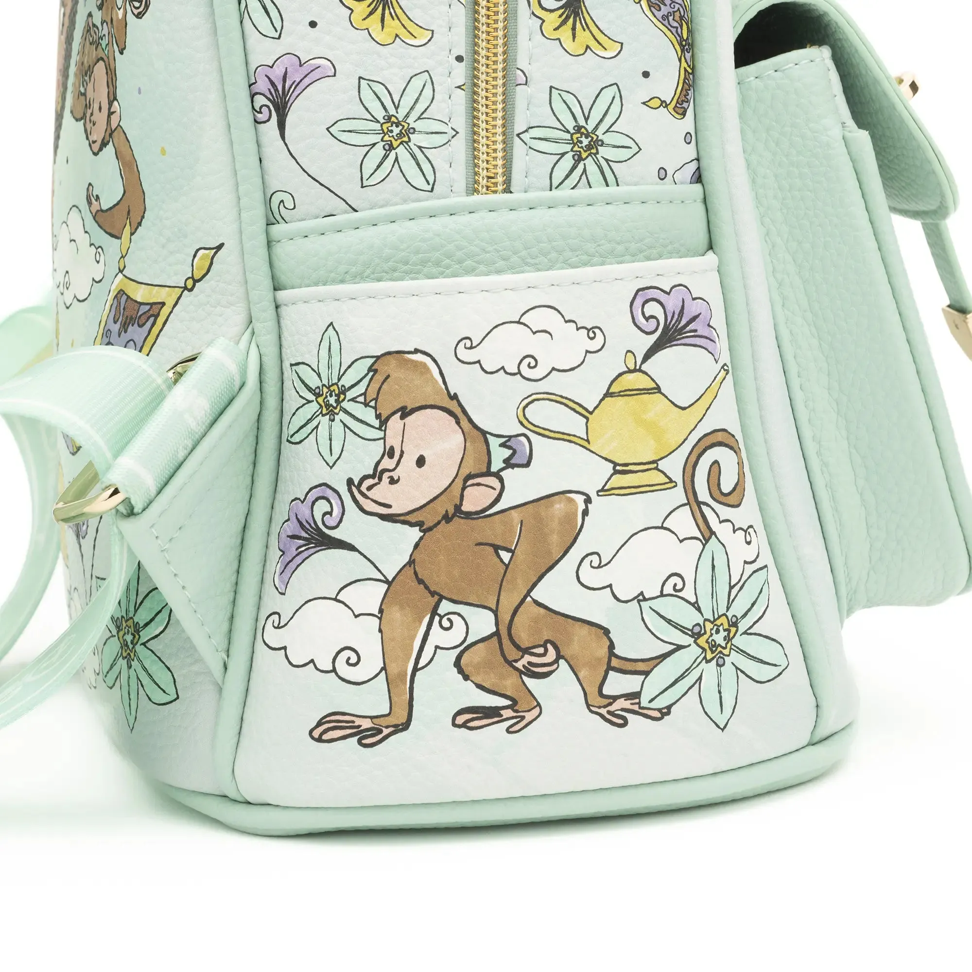 Disney Aladdin - Jasmine WondaPop 11" Vegan Leather Fashion Mini Backpack