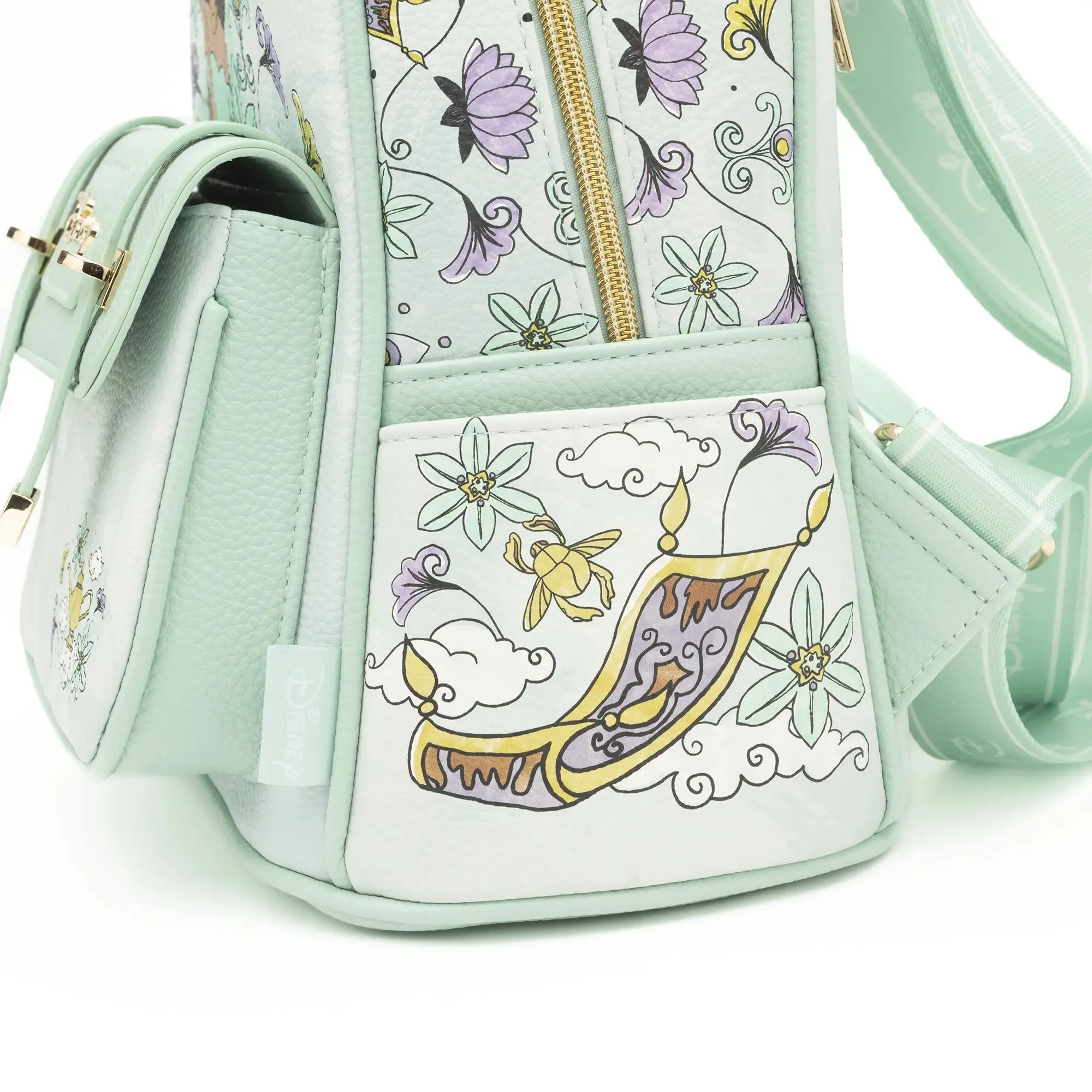Disney Aladdin - Jasmine WondaPop 11" Vegan Leather Fashion Mini Backpack