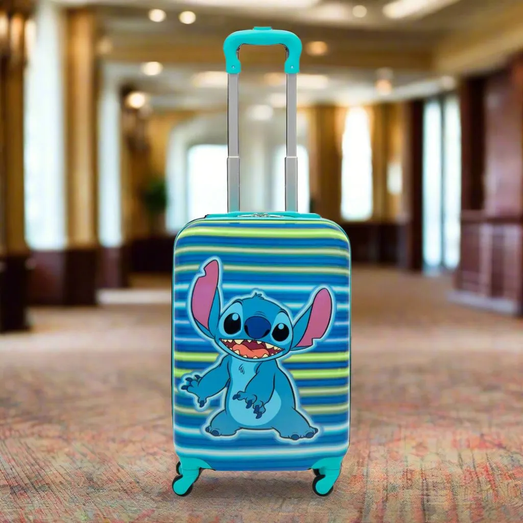 Disney Ful Stitch Neon Stripe Kids 21" Luggage