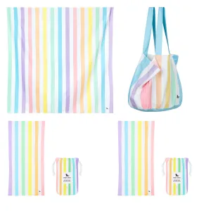 Dock & Bay 2 x Beach Towel   Bag   Jumbo Towel - Set A