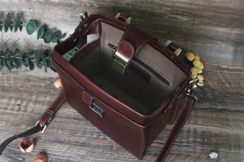 Doctor Handbag Leather Small Bag