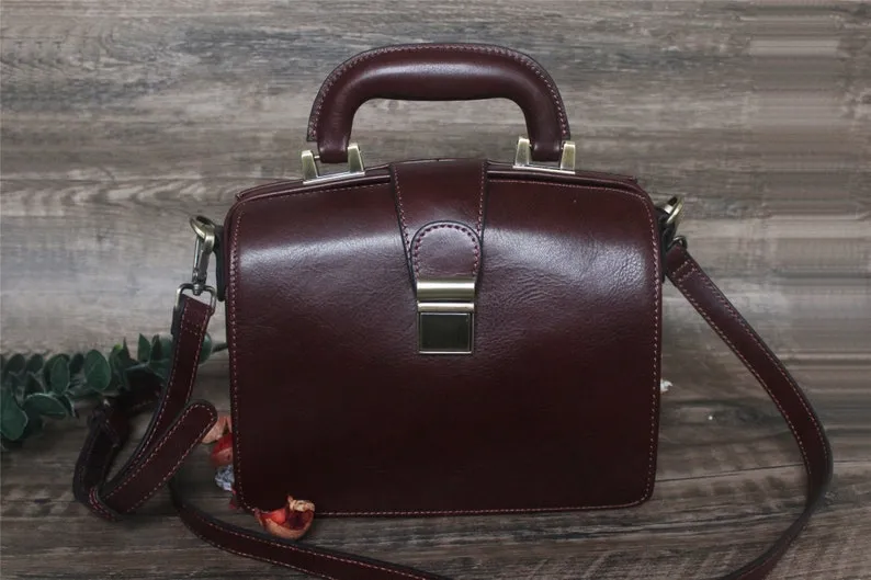 Doctor Handbag Leather Small Bag
