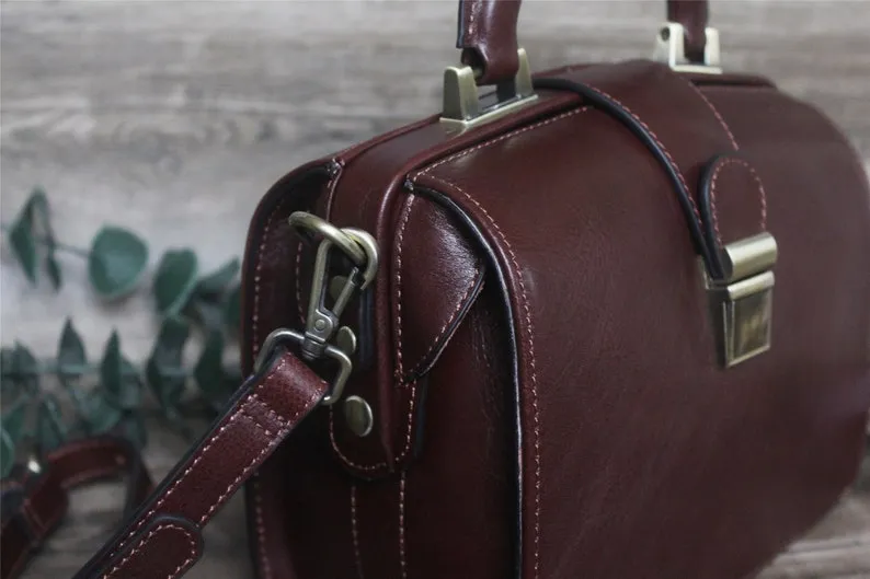 Doctor Handbag Leather Small Bag