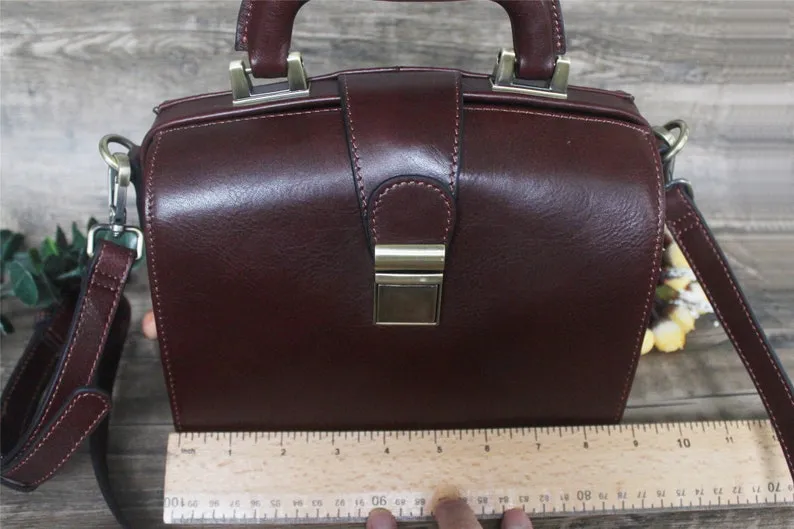 Doctor Handbag Leather Small Bag