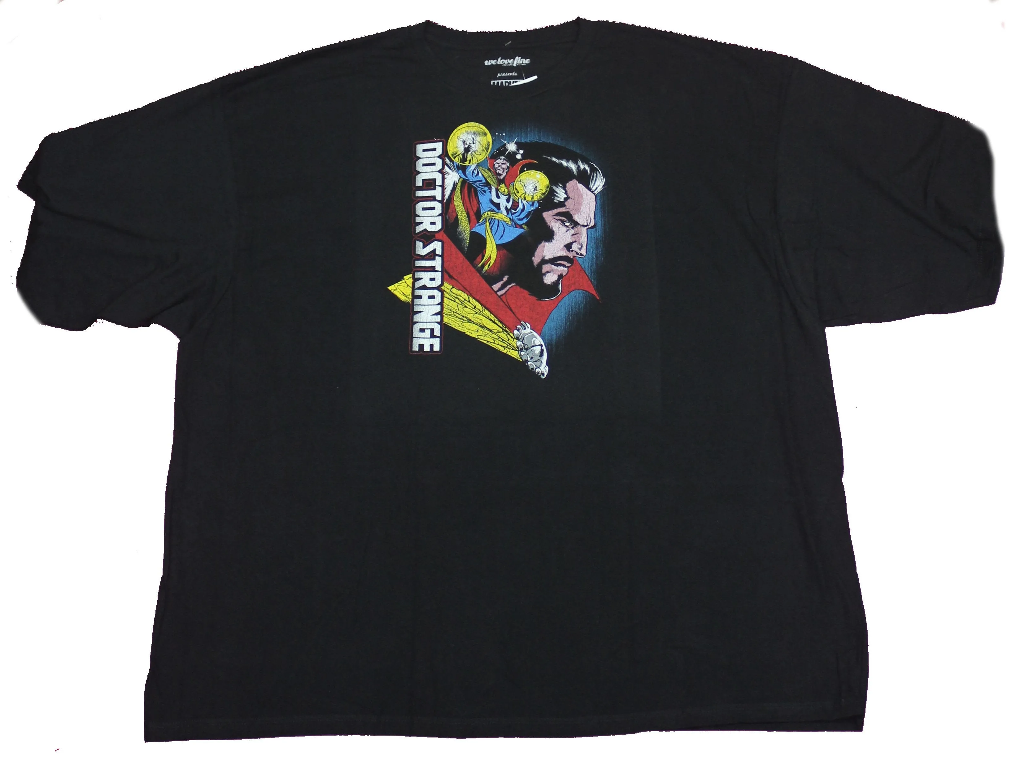 Doctor Strange Mens T-Shirt- Casting Magic Vertical Name Profile Image