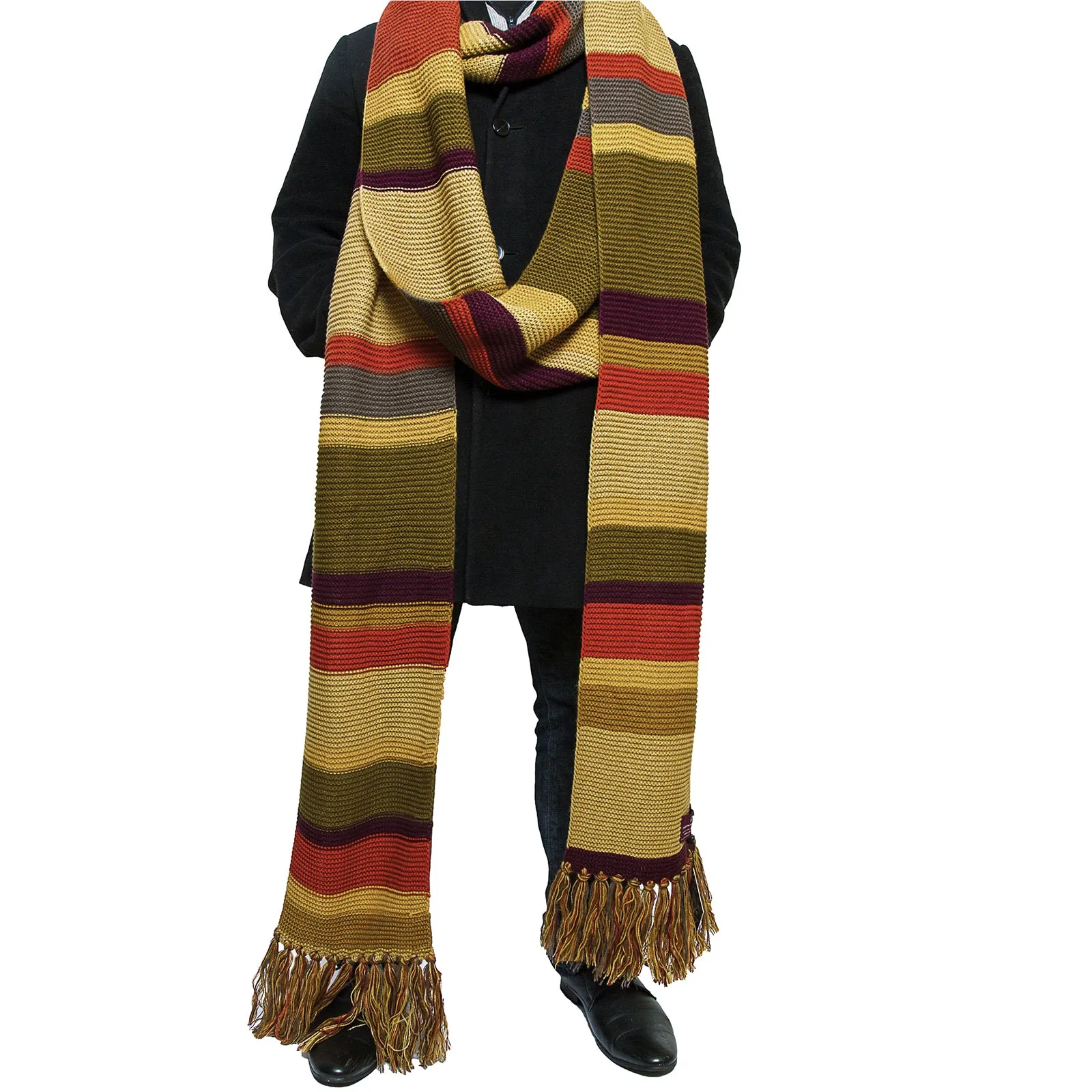 Doctor Who 4th Doctor (Tom Baker) Scarf 18 ft Season 16 - 17 - Official BBC Scarf