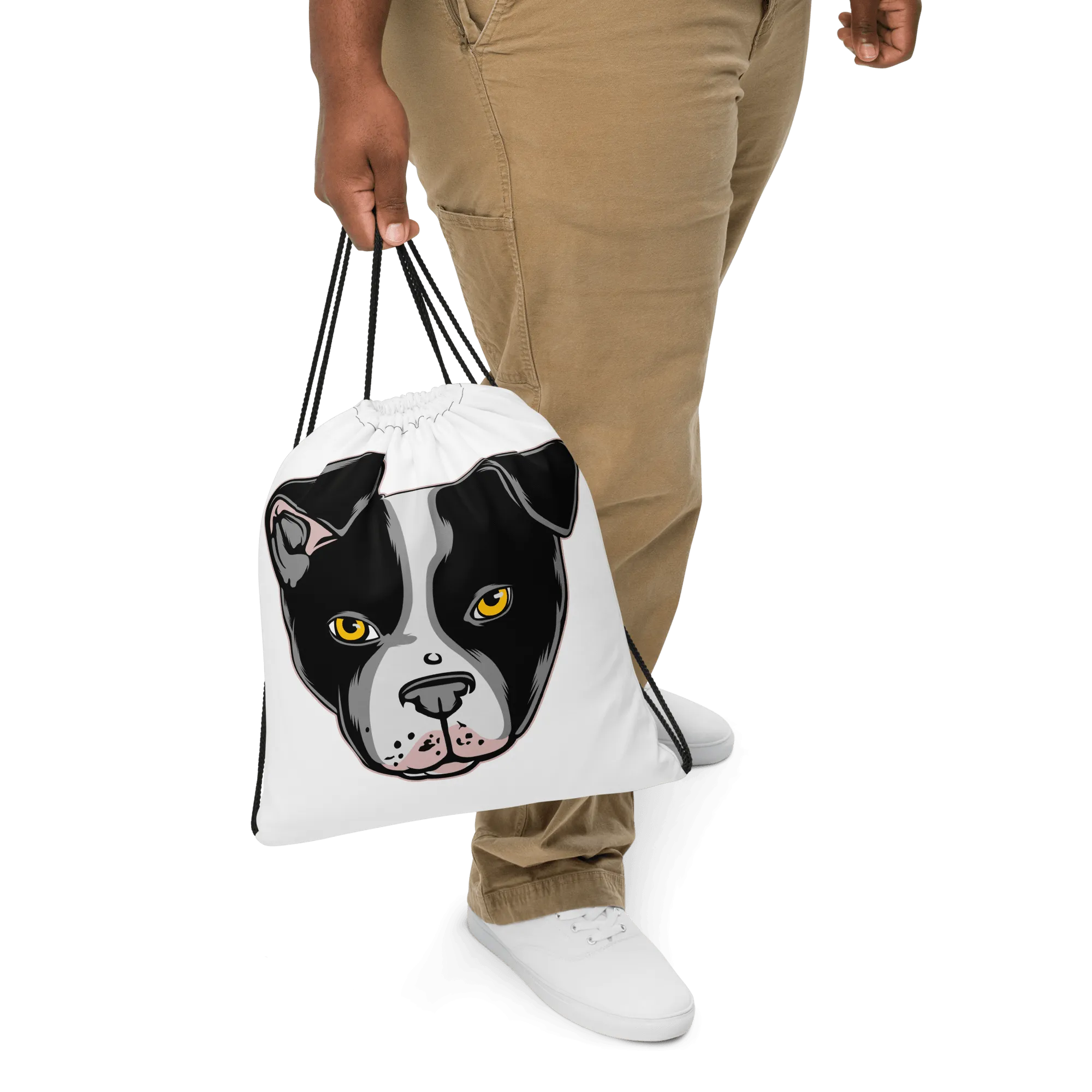 Dog Drawstring bag