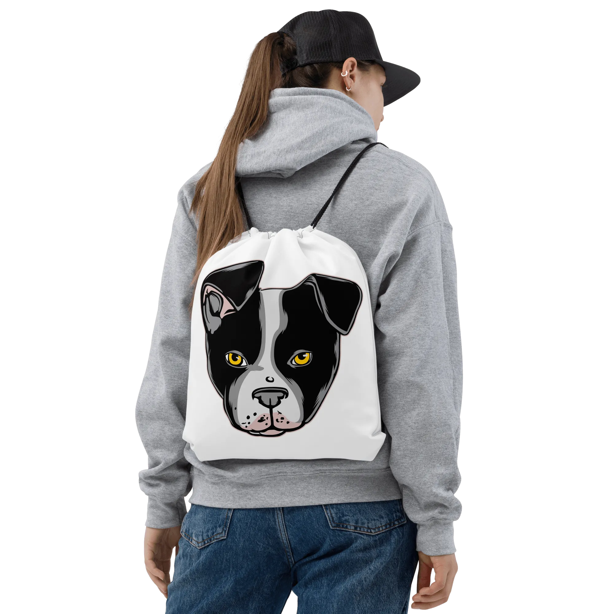 Dog Drawstring bag