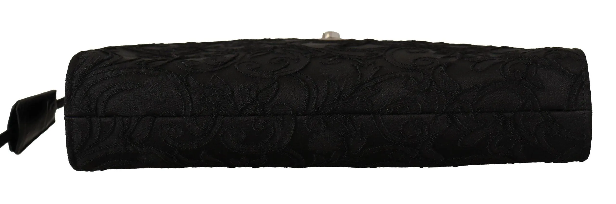 Dolce & Gabbana Black Jacquard Leather Document Briefcase Bag