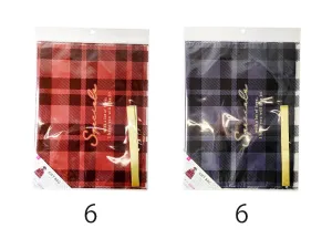 Double non woven bag -Simple plaid B 1.30ft x 1.96ft-