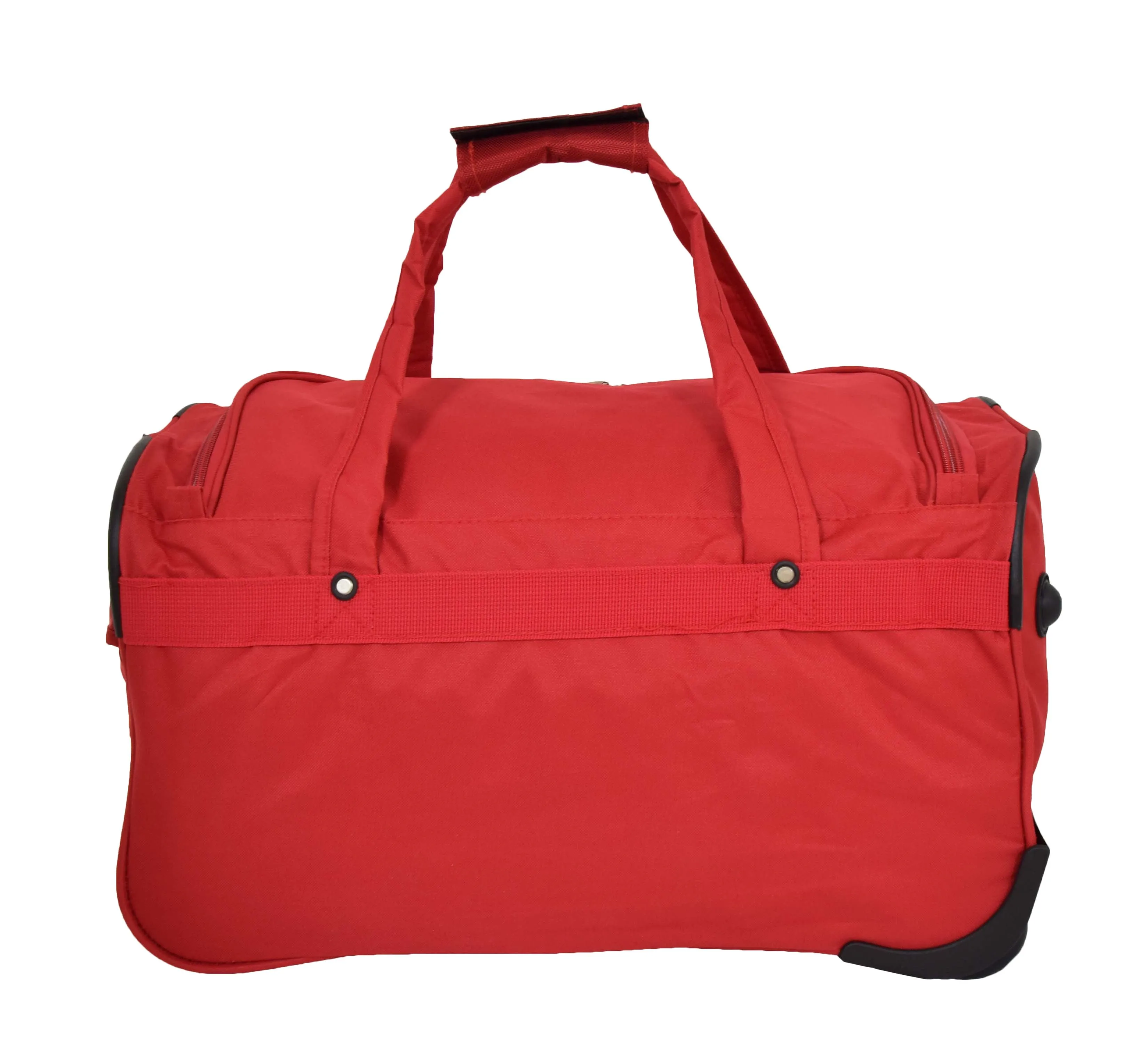 DR487 Lightweight Mid Size Holdall with Wheels Red