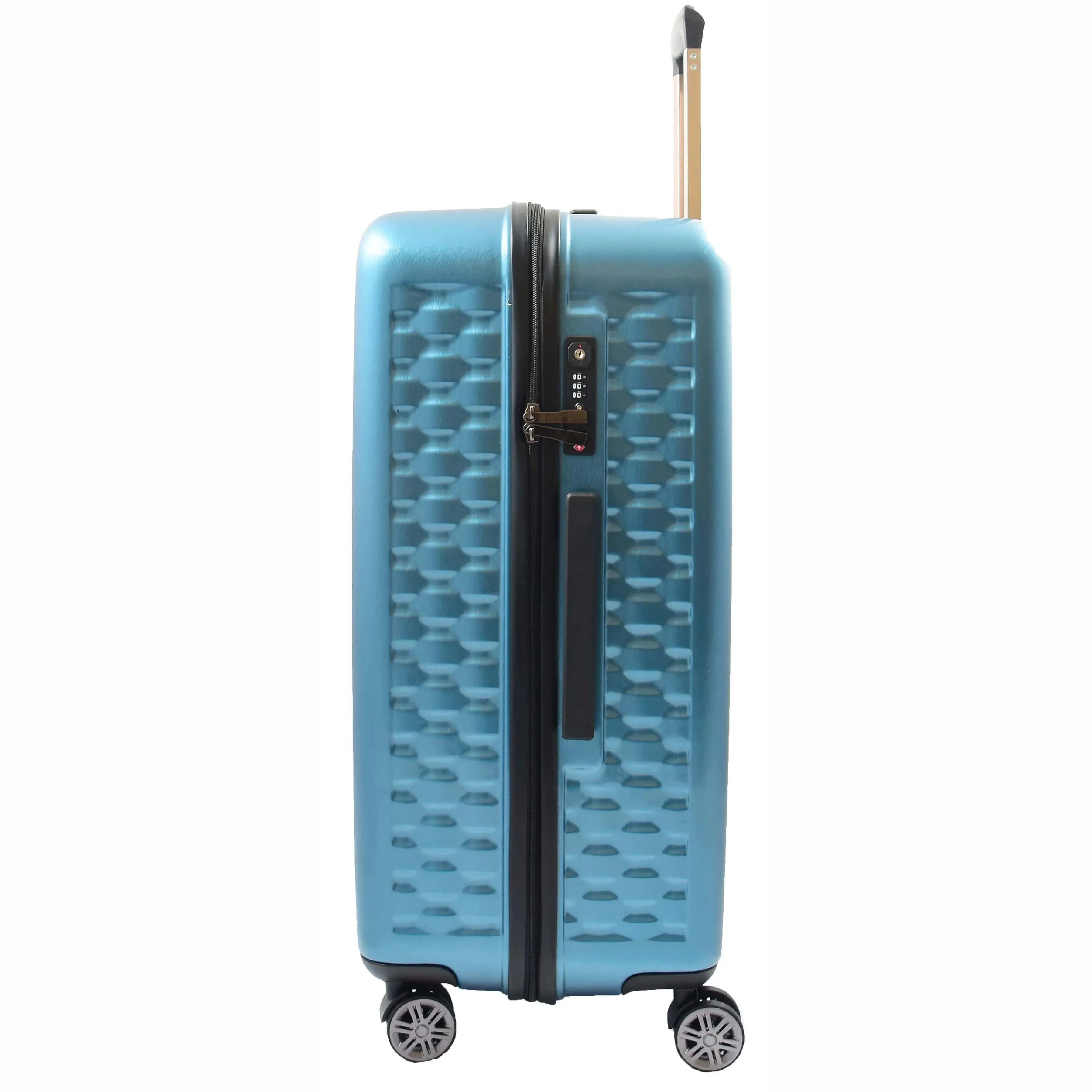 DR511 Travel Luggage 360 Spinner With 8 Wheels Blue