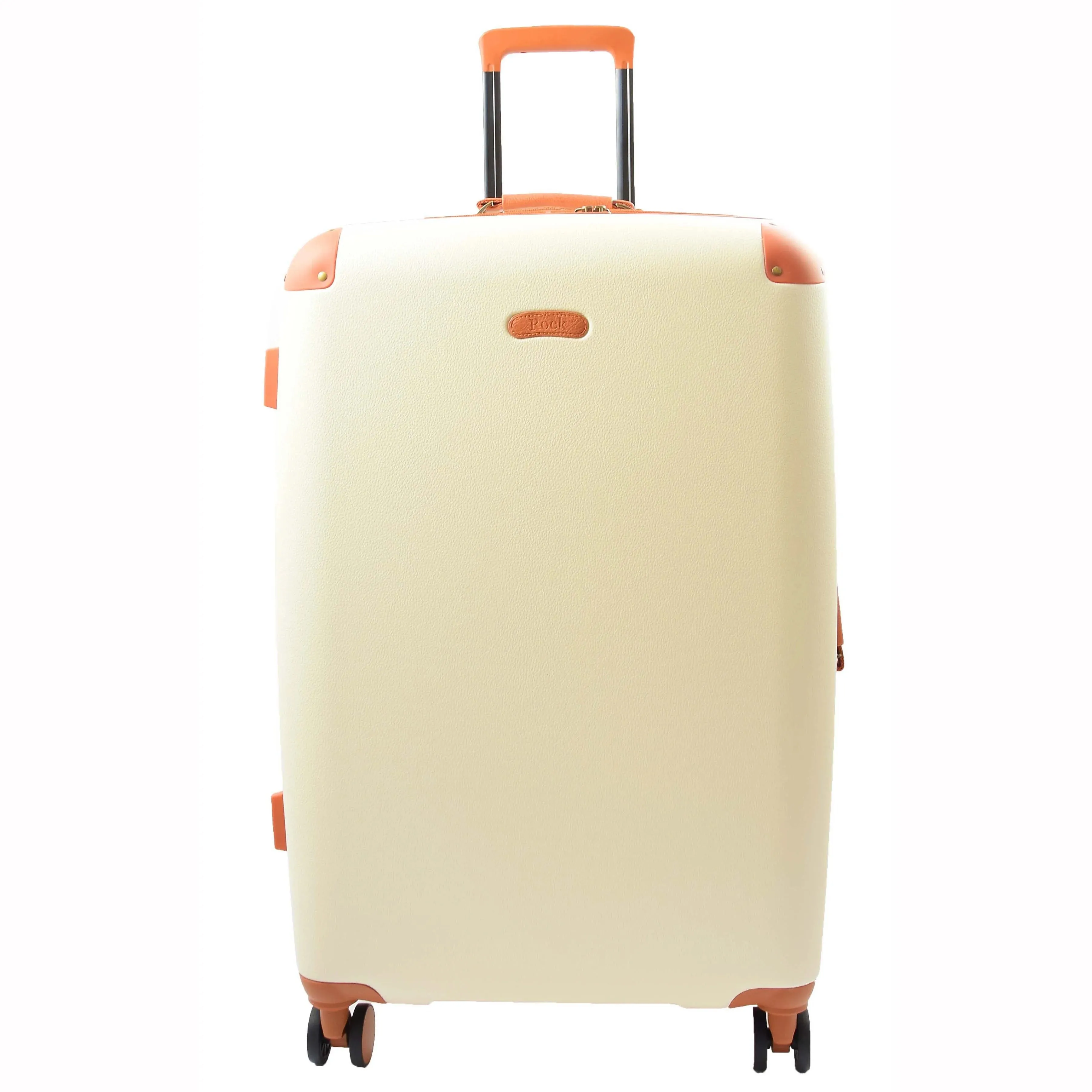 DR512 Luggage Spinner 8 Wheeled With Expandable PC ABS Cream