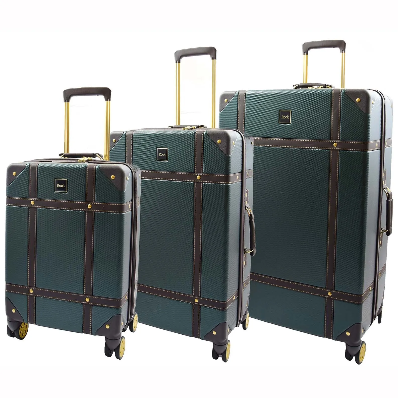 DR515 Travel Luggage with 8 Spinner Wheels Emerald