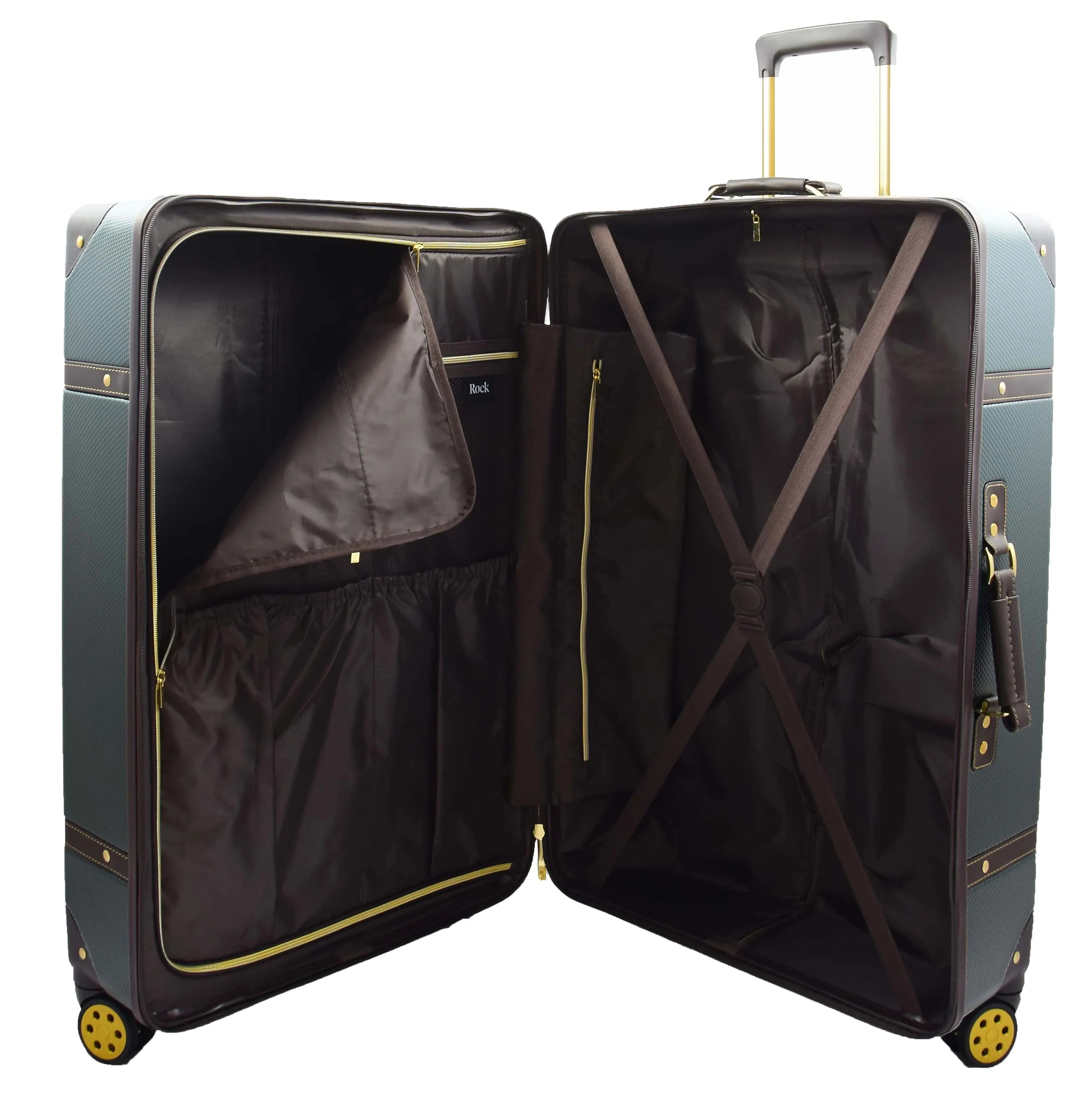 DR515 Travel Luggage with 8 Spinner Wheels Emerald