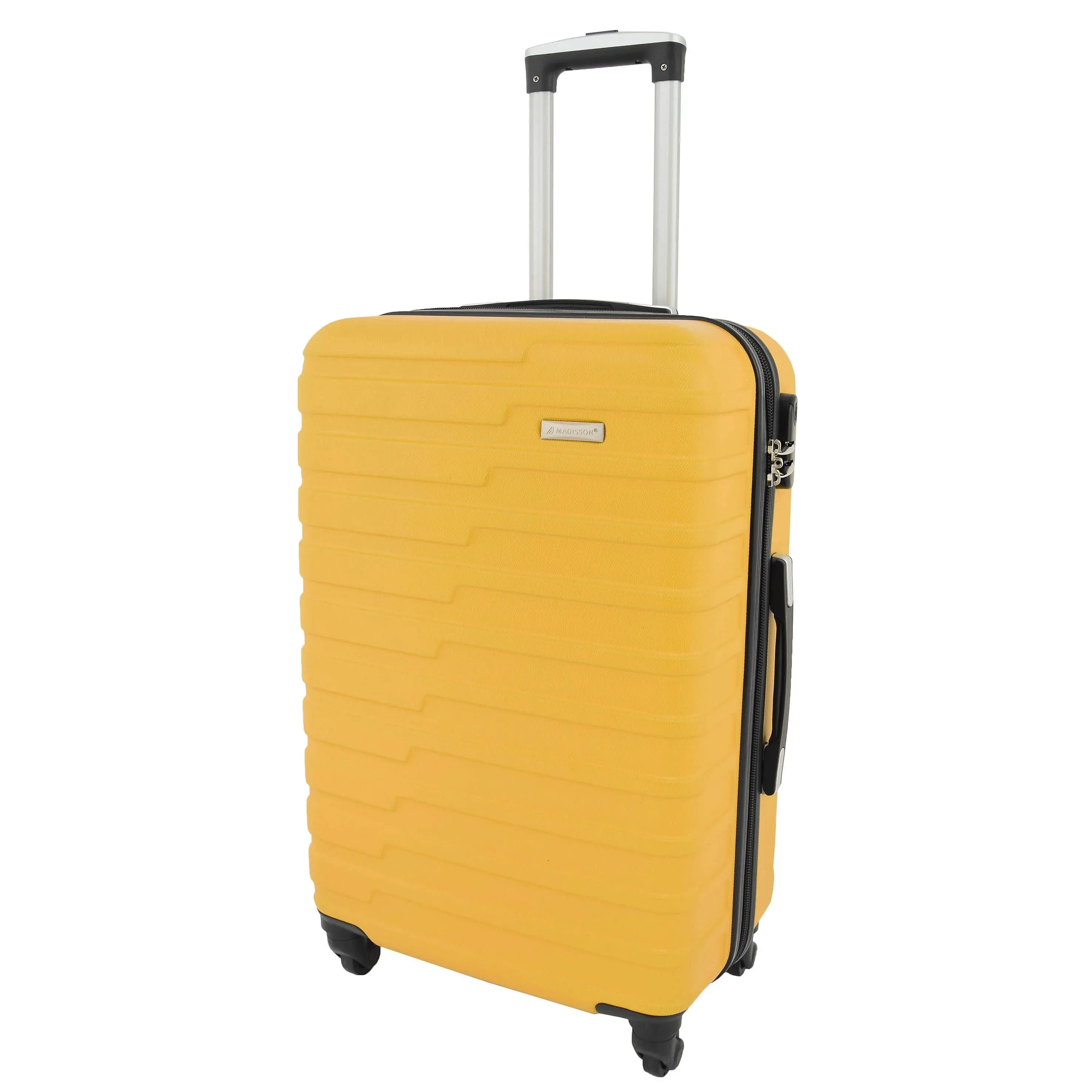 DR538 Digit Lock Hard Shell Four Wheel Luggage Yellow