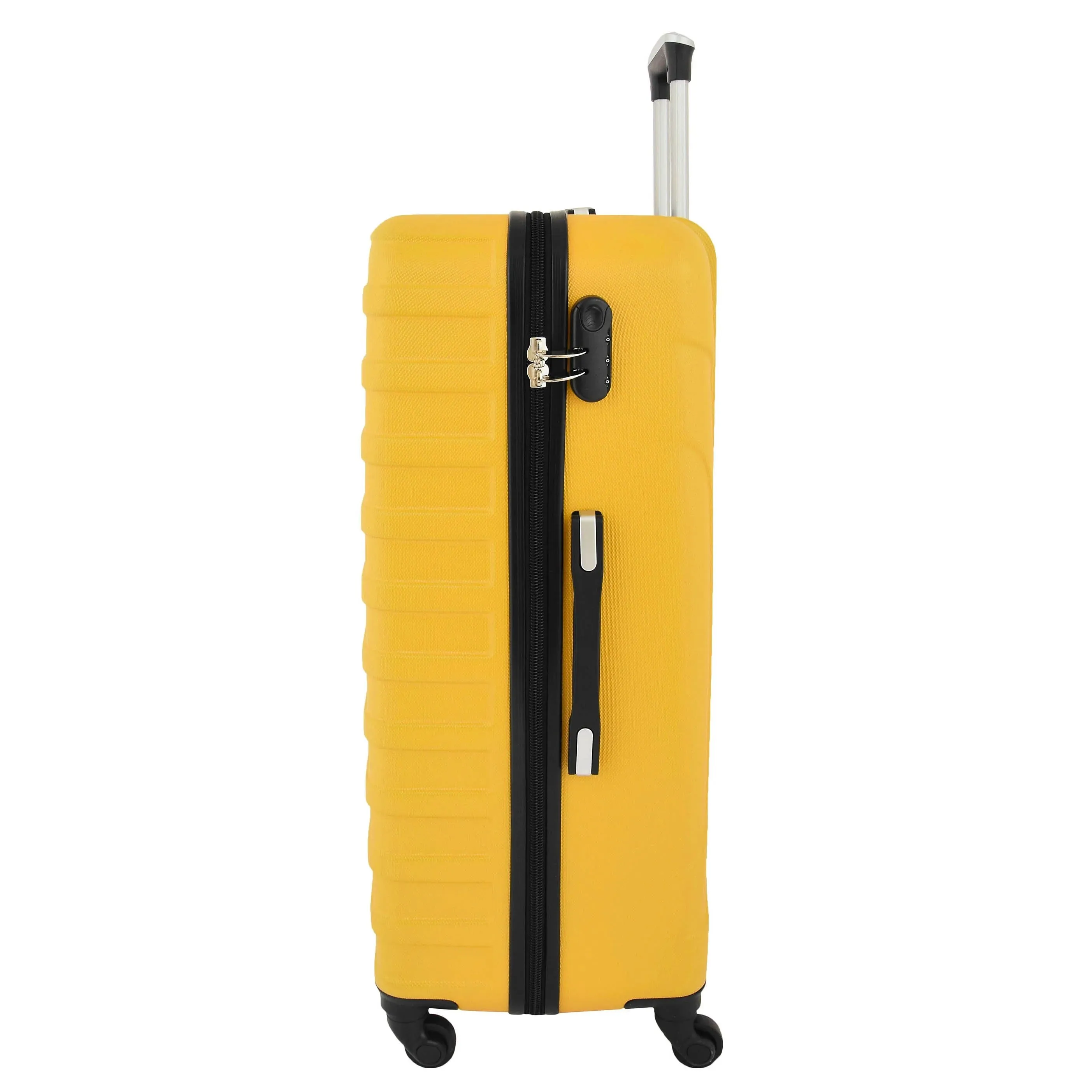 DR538 Digit Lock Hard Shell Four Wheel Luggage Yellow